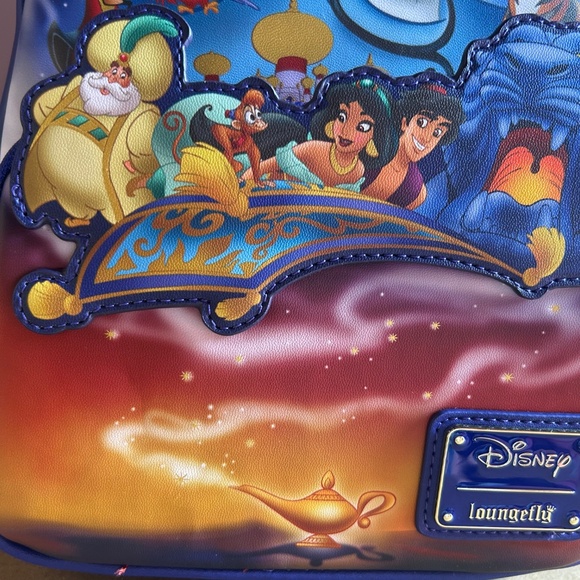 Loungefly Aladdin Anniversary Jasmine Genie Mini Backpack Disney main image 7